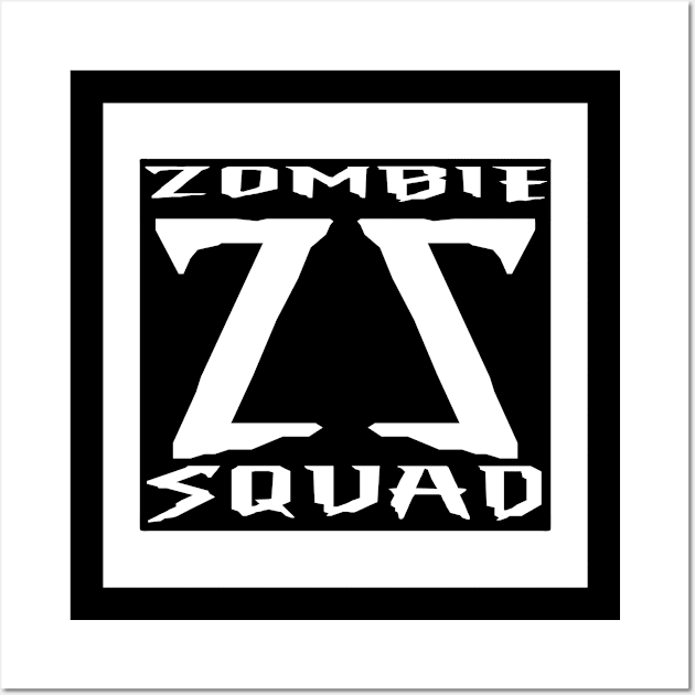 Zombie Squad ZS Sinister (White) Wall Art by Zombie Squad Clothing